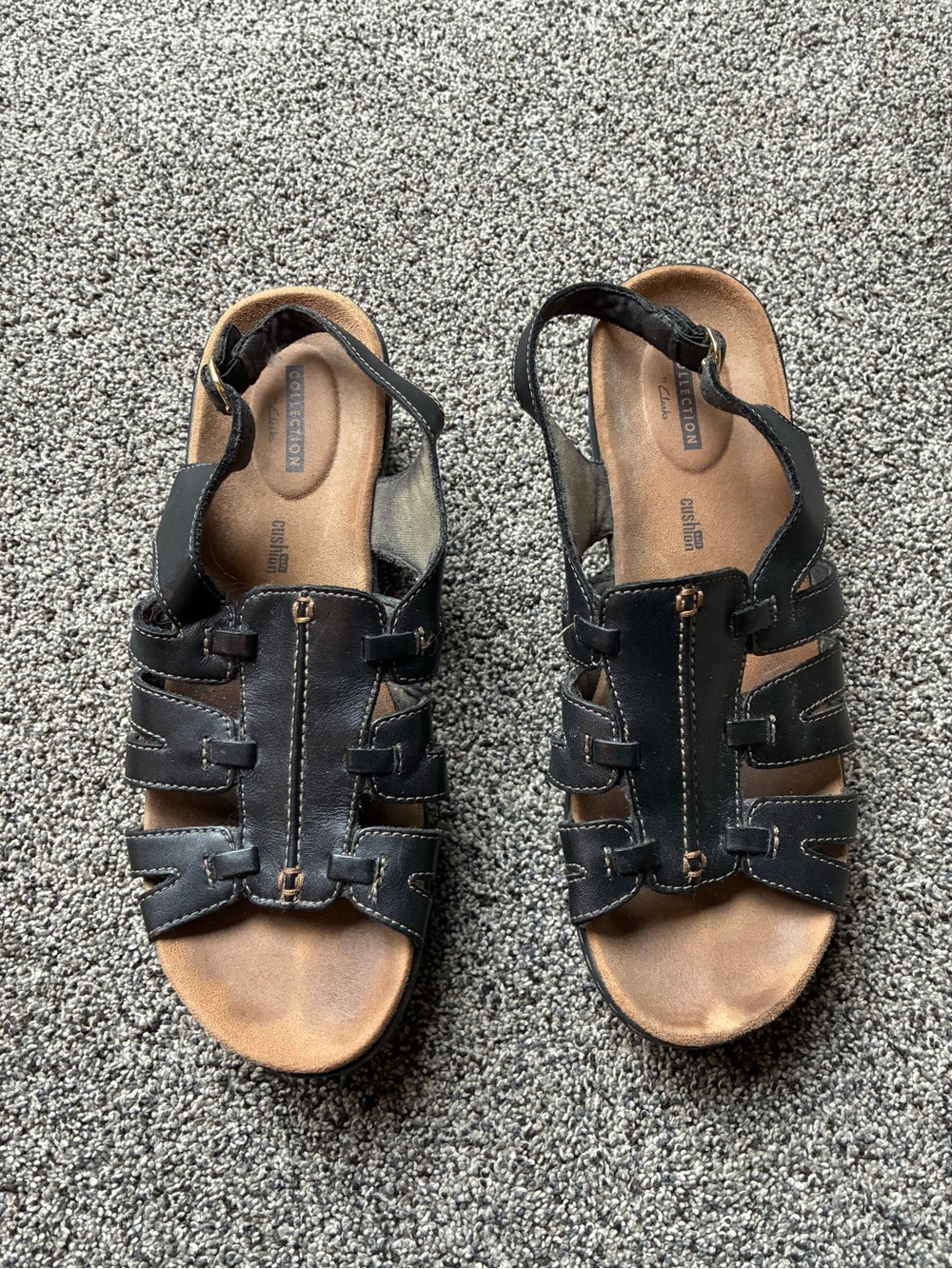 Clarks Collection Brown Sandals, Size 9.5 M